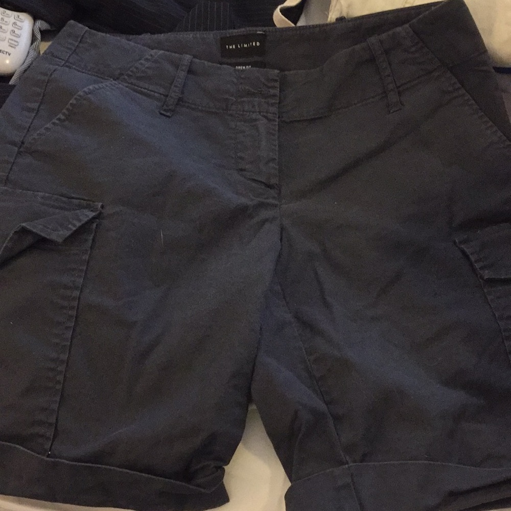 Navy blue cargo shorts